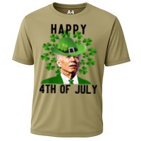 Happy 4th Of July Joe Biden St Patrick's Day Cooling Performance Crew T-Shirt