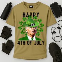Happy 4th Of July Joe Biden St Patrick's Day Cooling Performance Crew T-Shirt