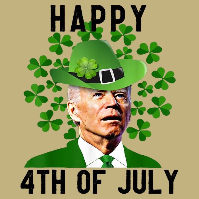 Happy 4th Of July Joe Biden St Patrick's Day Cooling Performance Crew T-Shirt