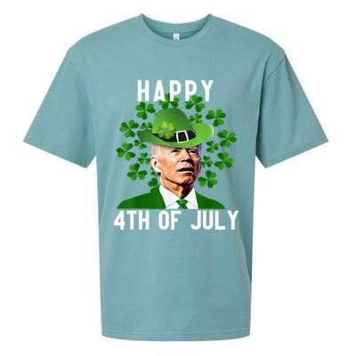 Happy 4th Of July Joe Biden St Patrick's Day Sueded Cloud Jersey T-Shirt
