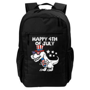 Happy 4th Of July T Rex Dino Dinosaur Baby Daily Commute Backpack