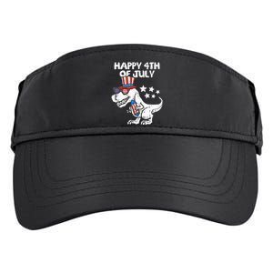 Happy 4th Of July T Rex Dino Dinosaur Baby Adult Drive Performance Visor