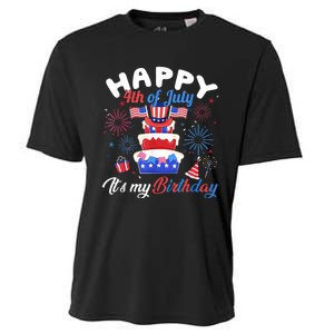 Happy 4th Of July And Its My Birthday Funny Patriotic Cooling Performance Crew T-Shirt