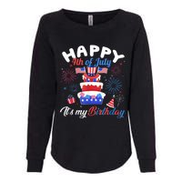 Happy 4th Of July And Its My Birthday Funny Patriotic Womens California Wash Sweatshirt