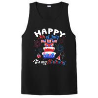 Happy 4th Of July And Its My Birthday Funny Patriotic PosiCharge Competitor Tank