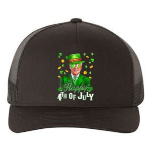 Happy 4th Of July Funny Joe Biden Leprechaun St Patricks Day Yupoong Adult 5-Panel Trucker Hat