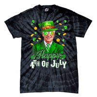 Happy 4th Of July Funny Joe Biden Leprechaun St Patricks Day Tie-Dye T-Shirt