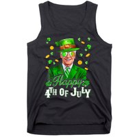 Happy 4th Of July Funny Joe Biden Leprechaun St Patricks Day Tank Top