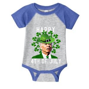 Happy 4th Of July Confused Funny Joe Biden St Patricks Day Gift Infant Baby Jersey Bodysuit