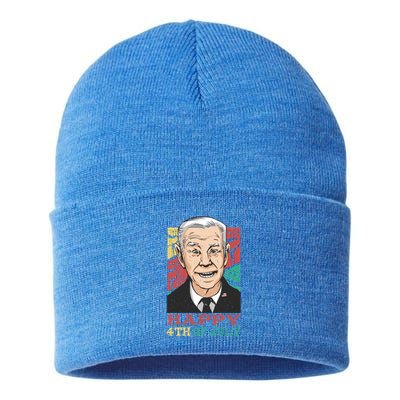 Happy 4th Of July Biden Gift Sustainable Knit Beanie