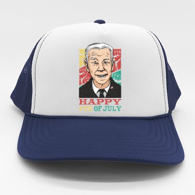 Happy 4th Of July Biden Gift Trucker Hat