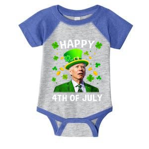 Happy 4th Of July Confused Funny Joe Biden St Patricks Day Gift Infant Baby Jersey Bodysuit