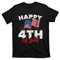 Happy 4th Of July Patriotic American Us Flag 4th Of July T-Shirt