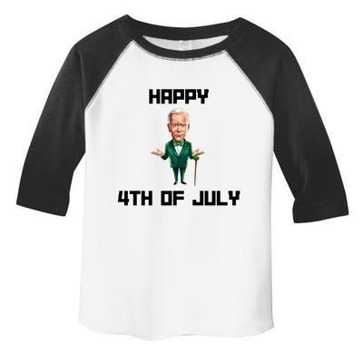 Happy 4th Of July Confused Funny Joe Biden St Patricks Day Great Gift Toddler Fine Jersey T-Shirt