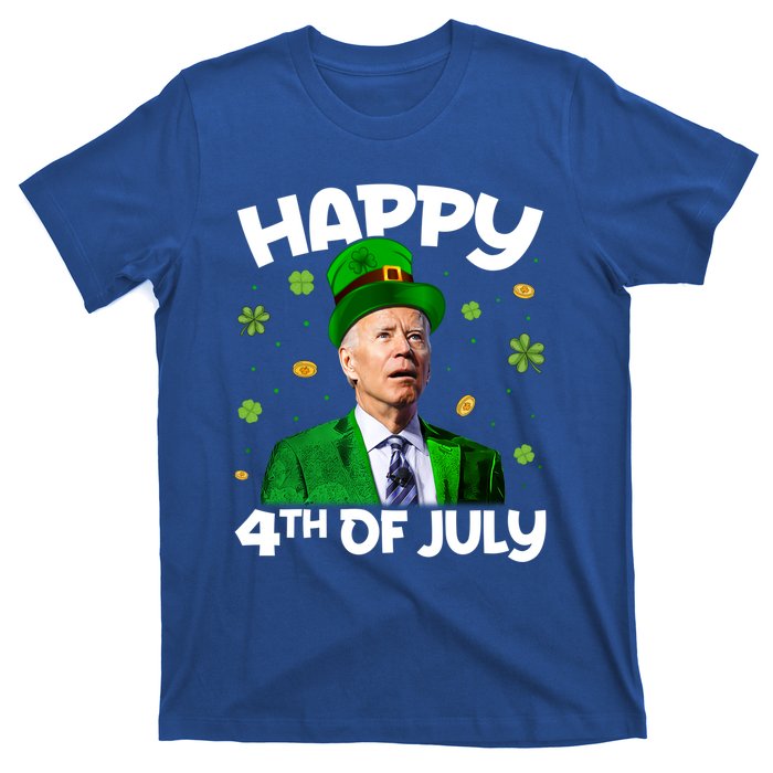 Happy 4th Of July Confused Funny Joe Biden St Patricks Day Gift T-Shirt