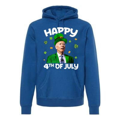 Happy 4th Of July Confused Funny Joe Biden St Patricks Day Gift Premium Hoodie