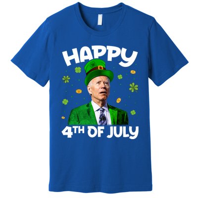 Happy 4th Of July Confused Funny Joe Biden St Patricks Day Gift Premium T-Shirt