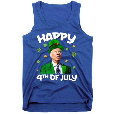 Happy 4th Of July Confused Funny Joe Biden St Patricks Day Gift Tank Top