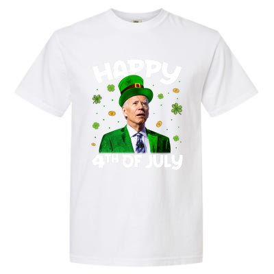 Happy 4th Of July Confused Funny Joe Biden St Patricks Day Gift Garment-Dyed Heavyweight T-Shirt