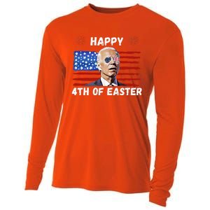 Happy 4th Of Easter Funny Biden 4th Of July Cooling Performance Long Sleeve Crew