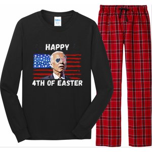 Happy 4th Of Easter Funny Biden 4th Of July Long Sleeve Pajama Set