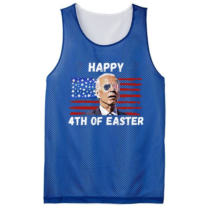 Happy 4th Of Easter Funny Biden 4th Of July Mesh Reversible Basketball Jersey Tank