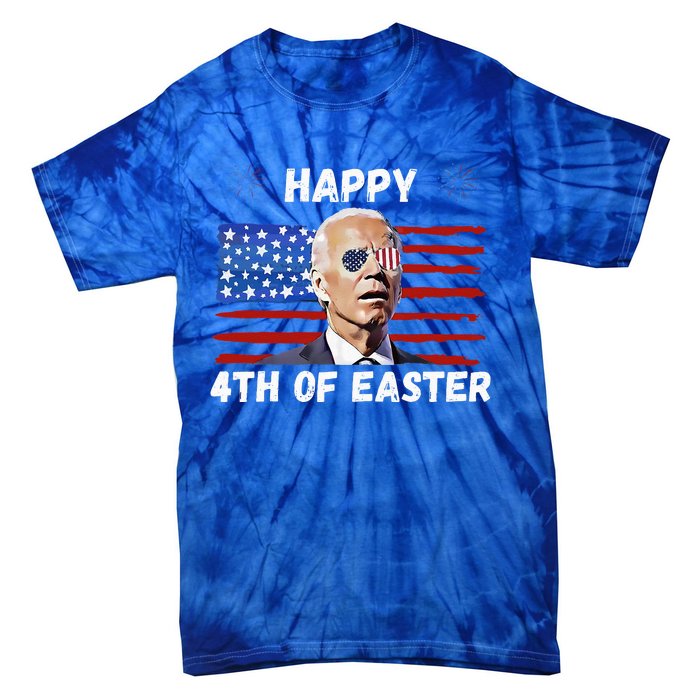 Happy 4th Of Easter Funny Biden 4th Of July Tie-Dye T-Shirt