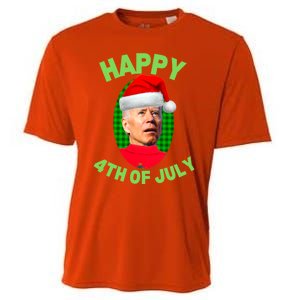 Happy 4th Of July Funny Christmas Xmas Joe Biden President Great Gift Cooling Performance Crew T-Shirt