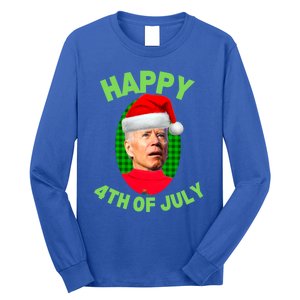 Happy 4th Of July Funny Christmas Xmas Joe Biden President Great Gift Long Sleeve Shirt