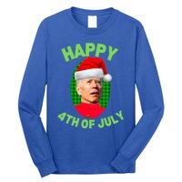 Happy 4th Of July Funny Christmas Xmas Joe Biden President Great Gift Long Sleeve Shirt