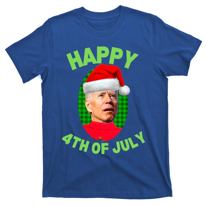 Happy 4th Of July Funny Christmas Xmas Joe Biden President Great Gift T-Shirt