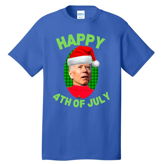 Happy 4th Of July Funny Christmas Xmas Joe Biden President Great Gift Tall T-Shirt