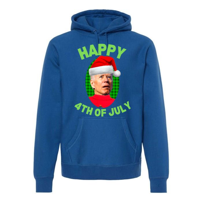 Happy 4th Of July Funny Christmas Xmas Joe Biden President Great Gift Premium Hoodie