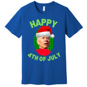 Happy 4th Of July Funny Christmas Xmas Joe Biden President Great Gift Premium T-Shirt