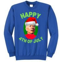 Happy 4th Of July Funny Christmas Xmas Joe Biden President Great Gift Tall Sweatshirt