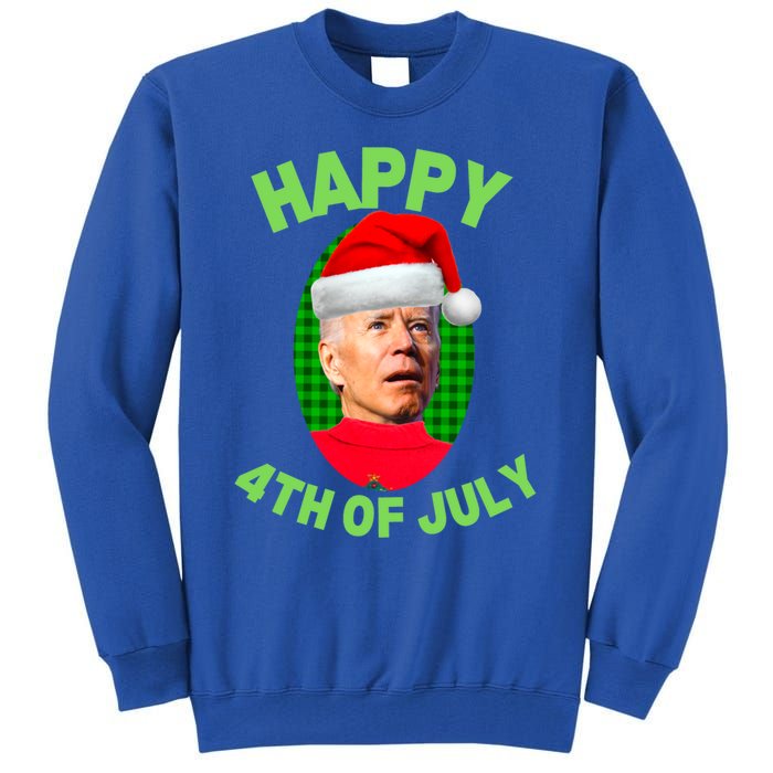 Happy 4th Of July Funny Christmas Xmas Joe Biden President Great Gift Tall Sweatshirt