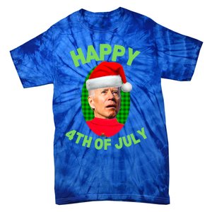 Happy 4th Of July Funny Christmas Xmas Joe Biden President Great Gift Tie-Dye T-Shirt