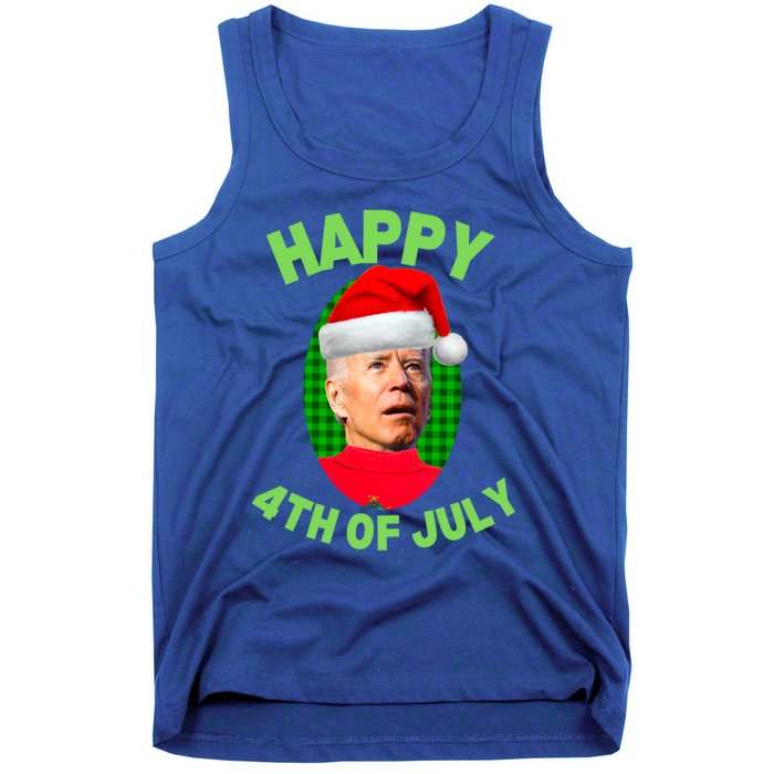 Happy 4th Of July Funny Christmas Xmas Joe Biden President Great Gift Tank Top