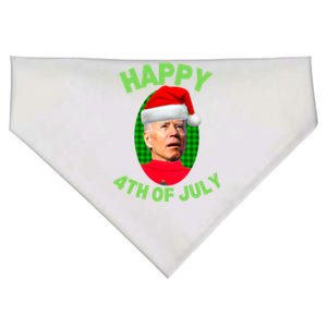 Happy 4th Of July Funny Christmas Xmas Joe Biden President Great Gift USA-Made Doggie Bandana