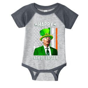 Happy 4th Of Easter Funny Joe Biden St Patricks Day Infant Baby Jersey Bodysuit