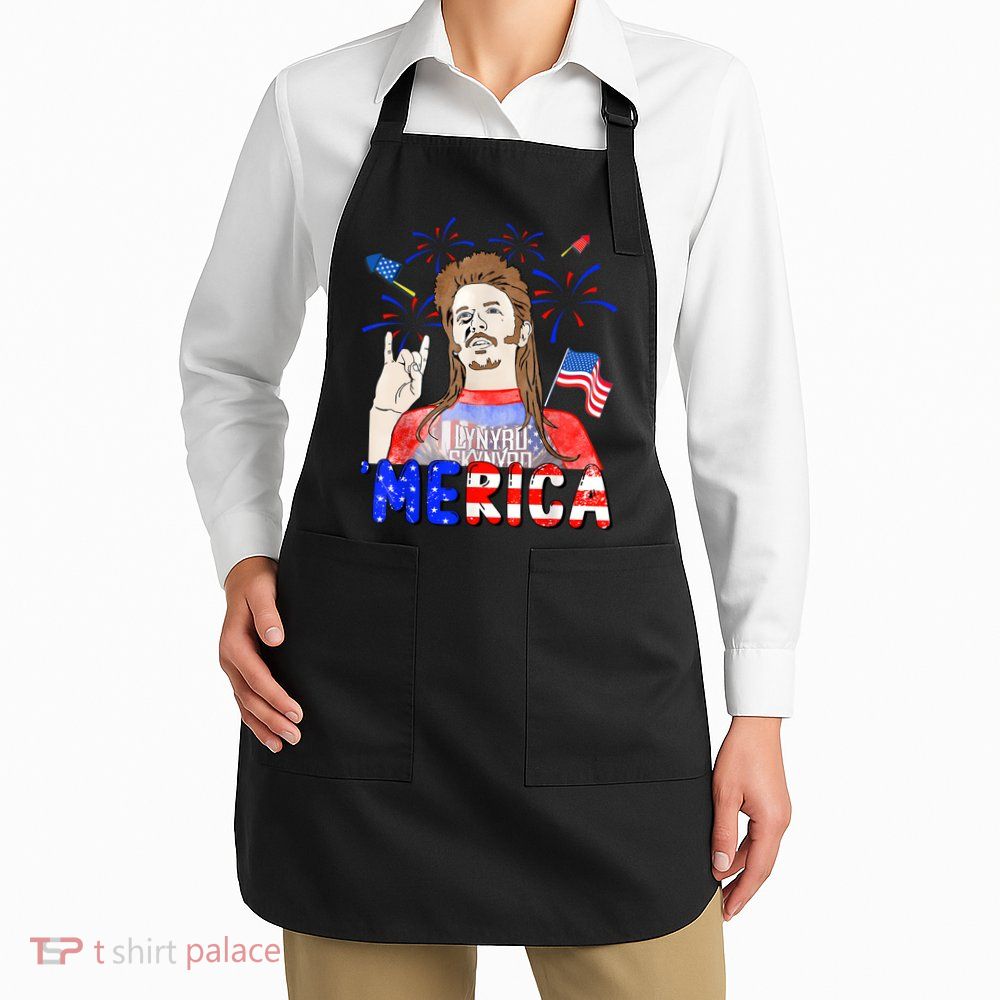 Happy 4th Of July Merica Funny Joe American Flag Apron