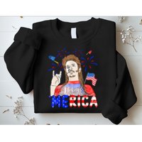 Happy 4th Of July Merica Funny Joe American Flag Sweatshirt