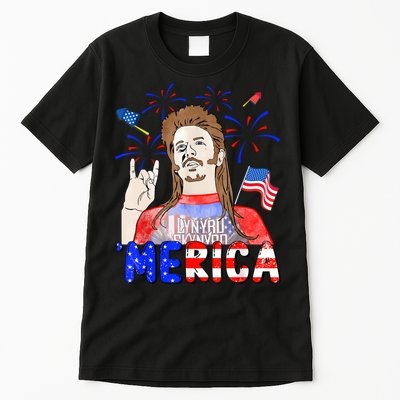 Happy 4th Of July Merica Funny Joe American Flag Tall T-Shirt