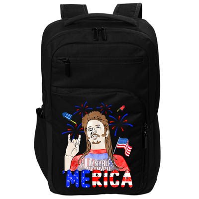 Happy 4th Of July Merica Funny Joe American Flag Impact Tech Backpack