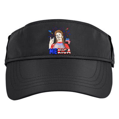 Happy 4th Of July Merica Funny Joe American Flag Adult Drive Performance Visor