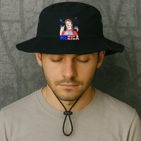 Happy 4th Of July Merica Funny Joe American Flag Bucket Hat