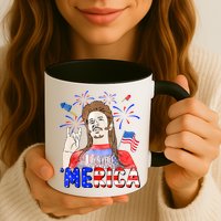 Happy 4th Of July Merica Funny Joe American Flag Mug