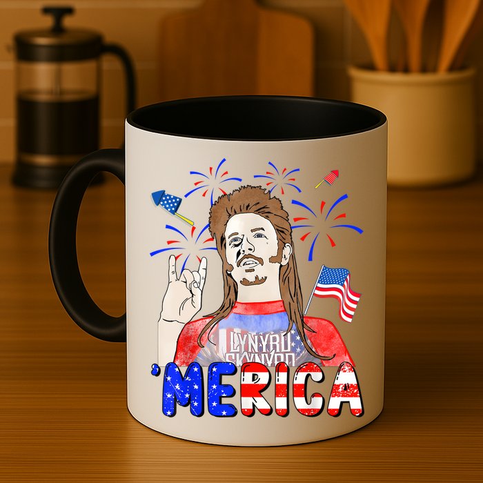 Happy 4th Of July Merica Funny Joe American Flag Mug