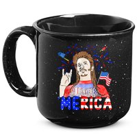 Happy 4th Of July Merica Funny Joe American Flag 15oz Campfire Ceramic Mug