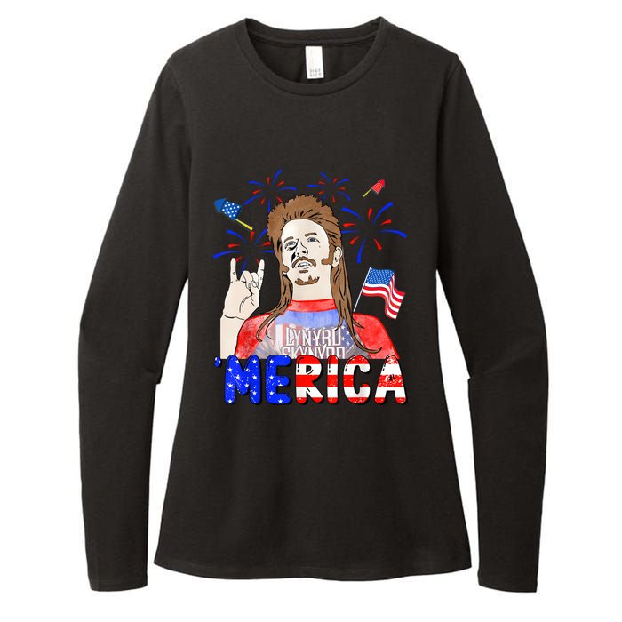 Happy 4th Of July Merica Funny Joe American Flag Womens CVC Long Sleeve Shirt